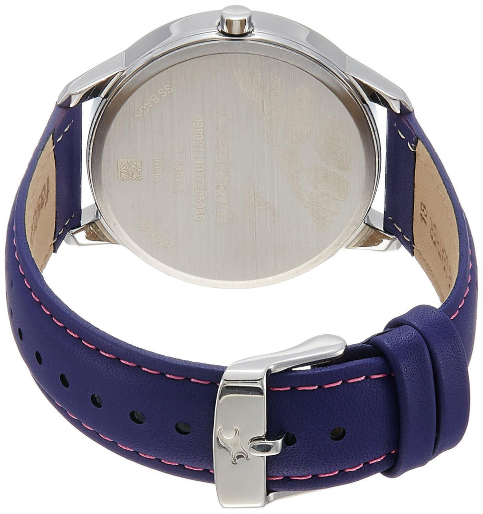 Buy Online Fastrack Loopholes Quartz Analog Black Dial Leather Strap Watch  for Girls - 6166sl02 | Titan